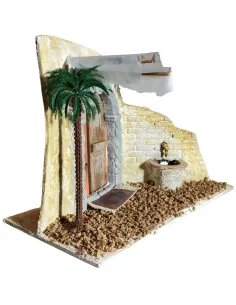 Ambientazione orientale con fontana funzionante per statue da 10-12 cm 2