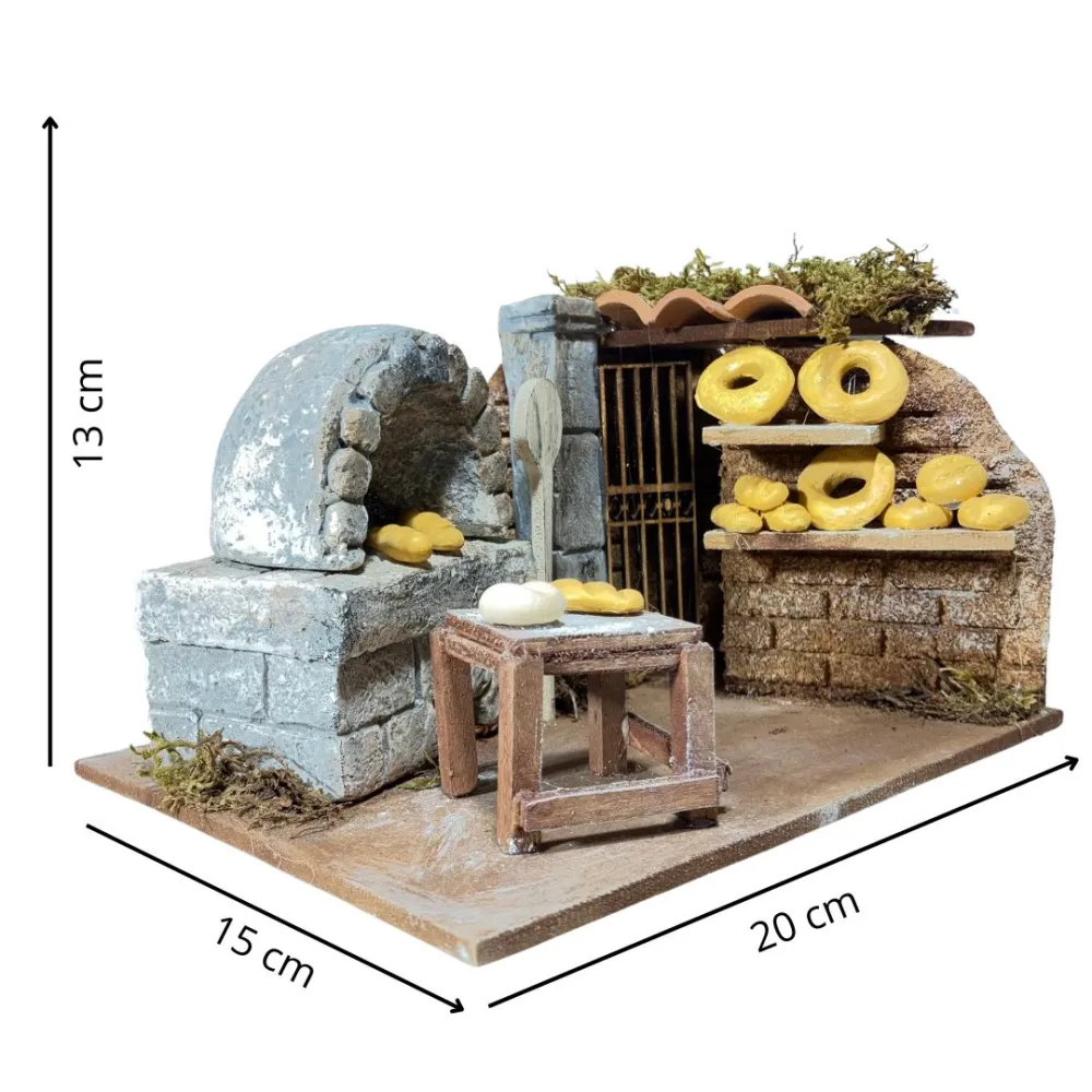 Oven with Bread for 8–10 cm Nativity Figures