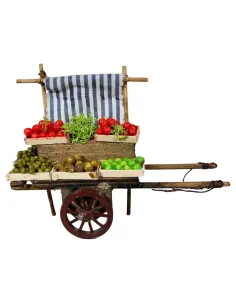 Carretto contadino con frutta e ortaggi per statue da 8-10 cm 2