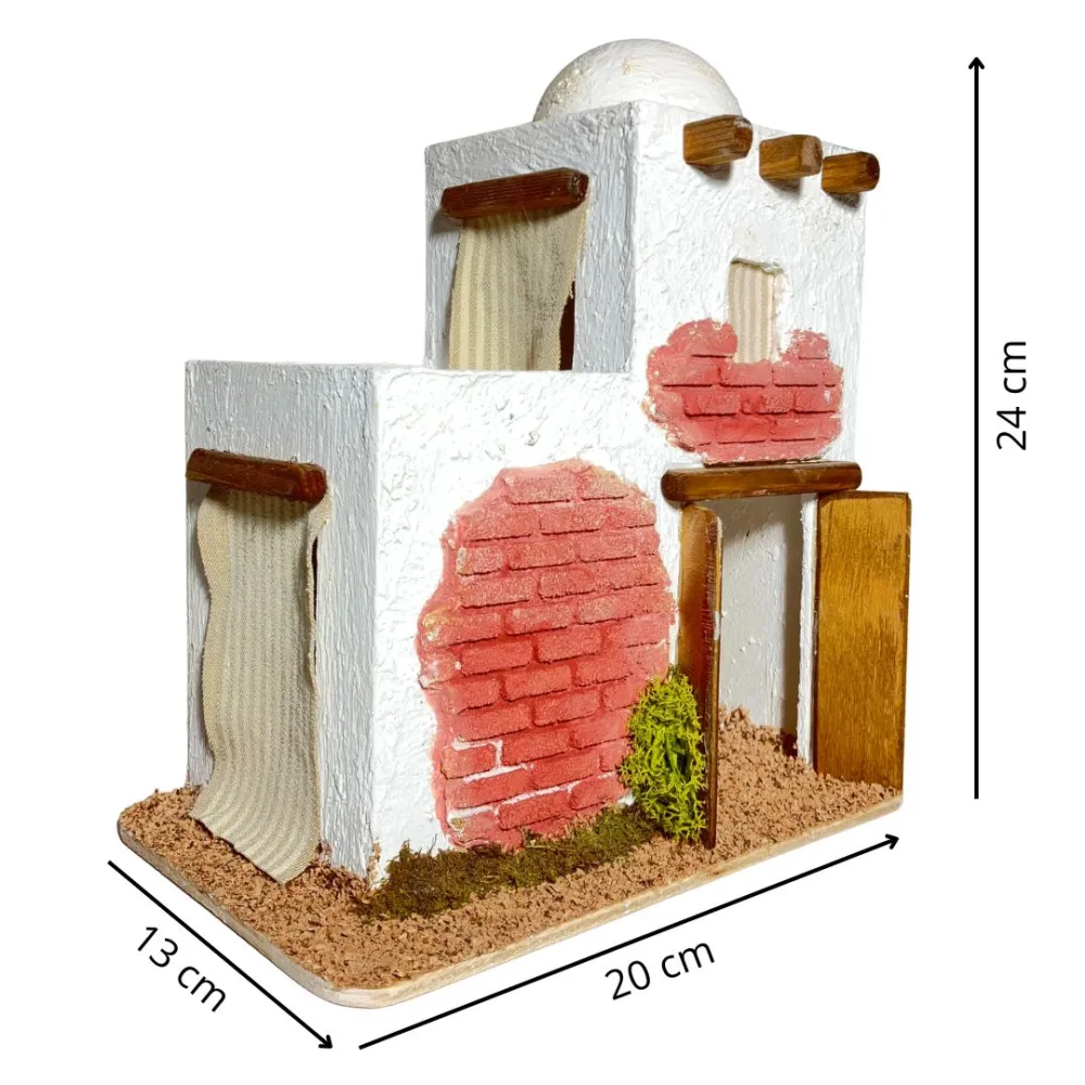 Palestinian House with Turret for 8 cm Nativity Figures