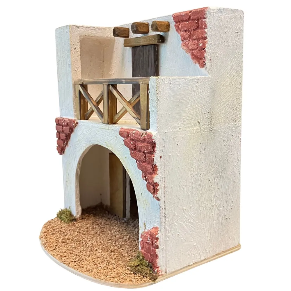 Palestinian Setting with Arch and Terrace for 6 cm Nativity Figures