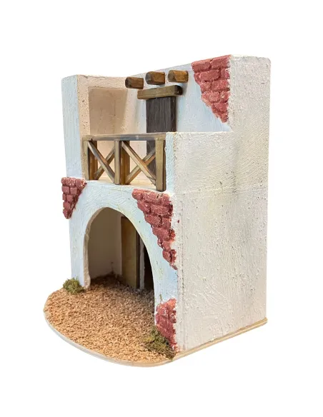 Palestinian Setting with Arch and Terrace for 6 cm Nativity Figures