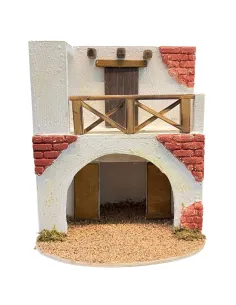 Palestinian Setting with Arch and Terrace for 6 cm Nativity Figures 2