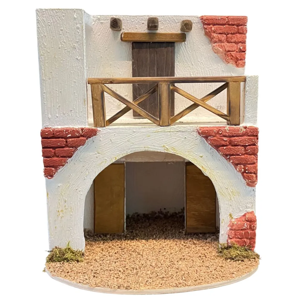 Palestinian Setting with Arch and Terrace for 6 cm Nativity Figures