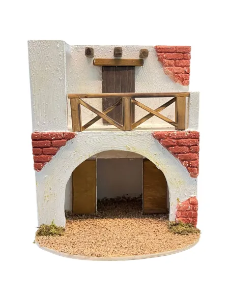 Palestinian Setting with Arch and Terrace for 6 cm Nativity Figures