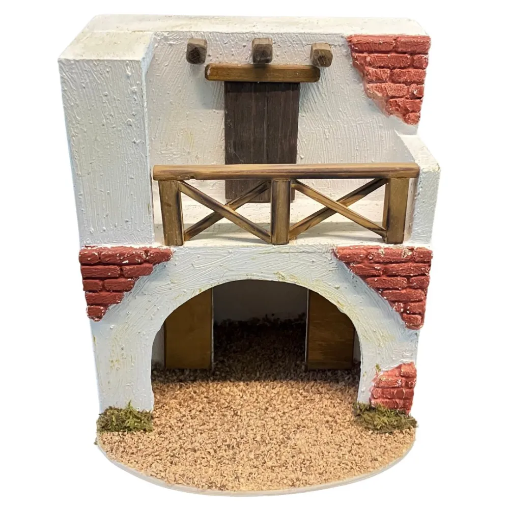 Palestinian Setting with Arch and Terrace for 6 cm Nativity Figures