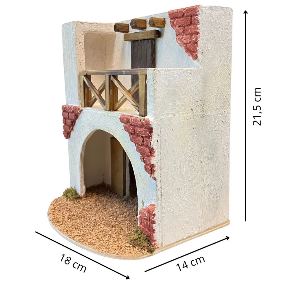 Palestinian Setting with Arch and Terrace for 6 cm Nativity Figures