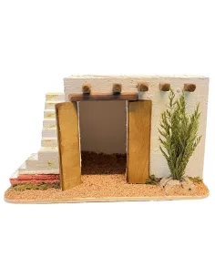 Ambientazione palestinese con scale e terrazza per statue da 8-10 cm