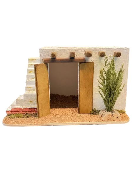 Ambientazione palestinese con scale e terrazza per statue da 8-10 cm