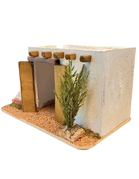 Ambientazione palestinese con scale e terrazza per statue da 8-10 cm