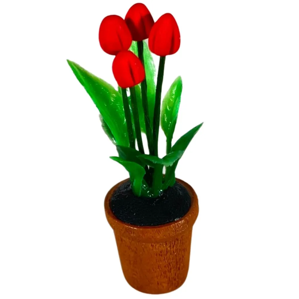 Set of 6 flower vases for 20 cm Nativity figures