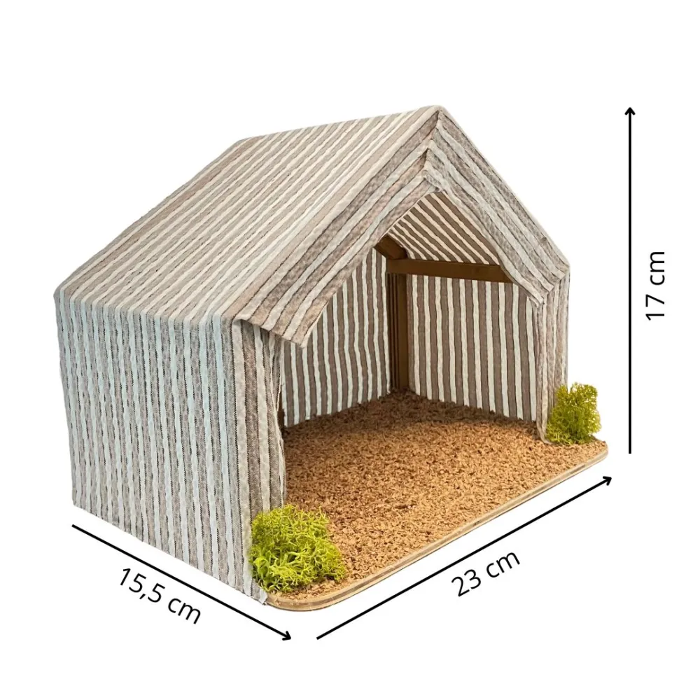 Palestinian Fabric Tent for 8–10 cm Nativity Figures