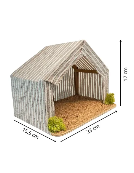 Palestinian Fabric Tent for 8–10 cm Nativity Figures