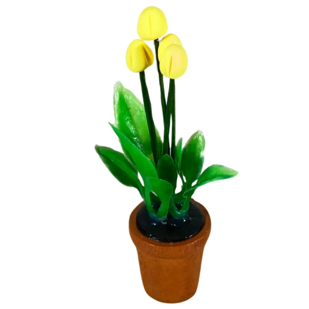 Set of 6 flower vases for 20 cm Nativity figures