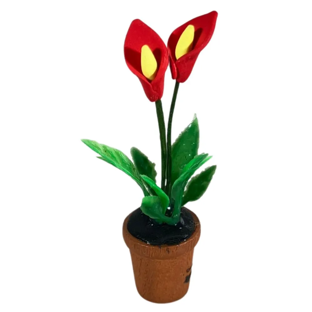 Set of 6 flower vases for 20 cm Nativity figures