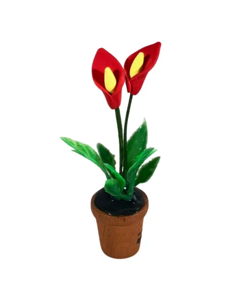 Set of 6 flower vases for 20 cm Nativity figures