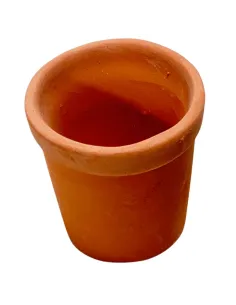 Vaso in terracotta per statue da 15-20 cm