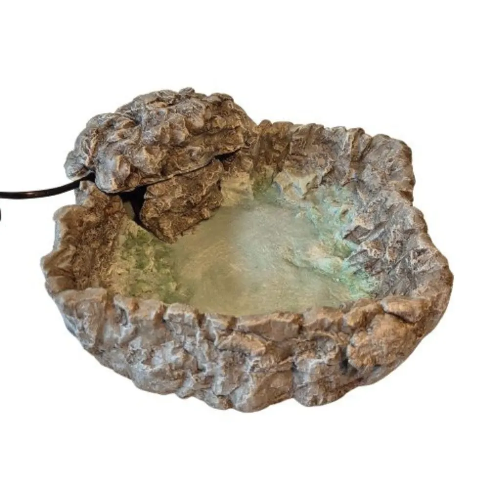 Lago completo di pompa e tubo diam 29 cm in resina