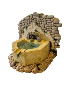 Fontana esagonale in resina per statue da 12-15 cm 2