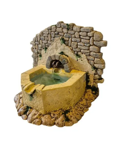 Fontana esagonale in resina per statue da 12-15 cm