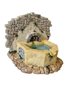 Fontana esagonale in resina per statue da 12-15 cm