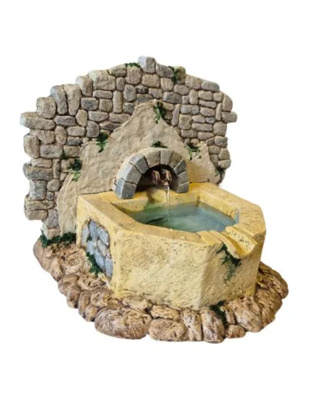 Fontana esagonale in resina per statue da 12-15 cm
