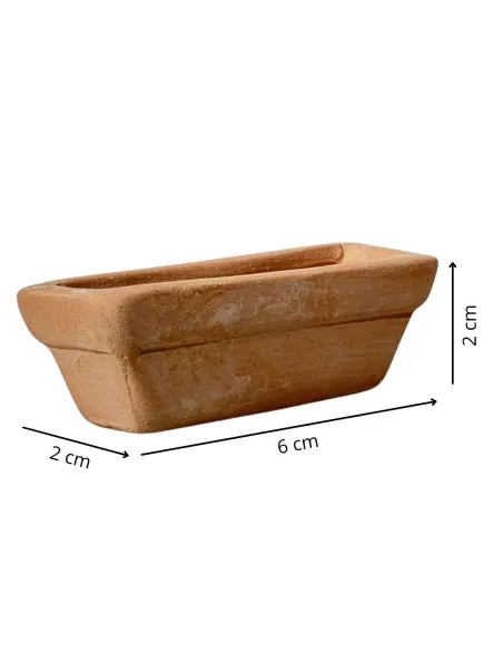 Long Terracotta Planter for 20 cm Nativity Figures