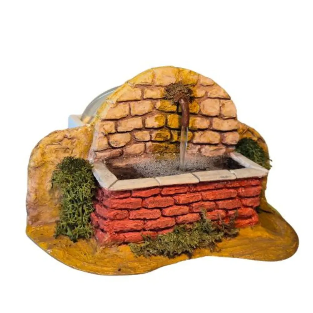 Resin fountain for 8–10 cm Nativity figures