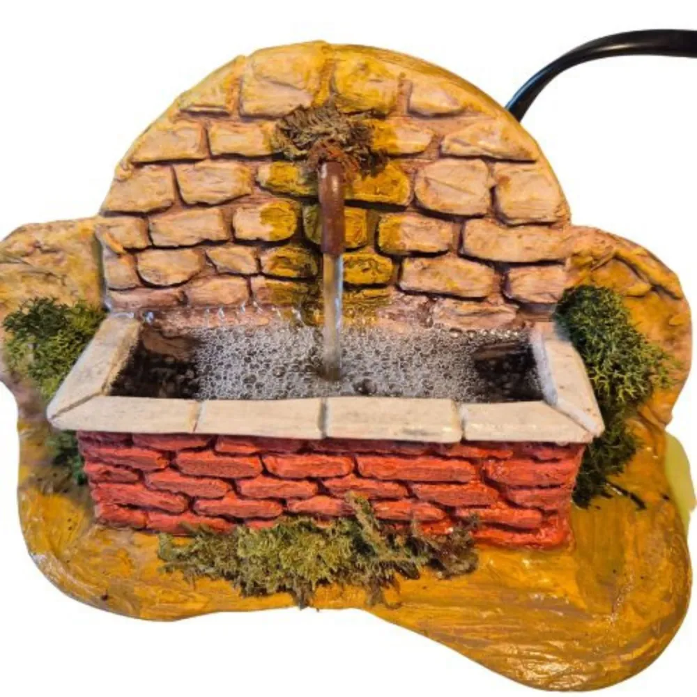 Resin fountain for 8–10 cm Nativity figures