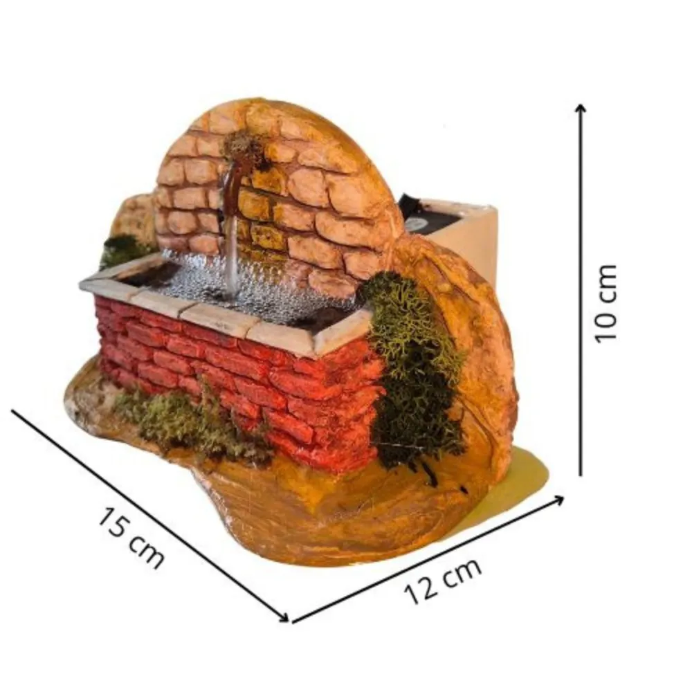 Resin fountain for 8–10 cm Nativity figures