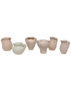 Set 6 anfore in terracotta per statue da 10-12 cm 2
