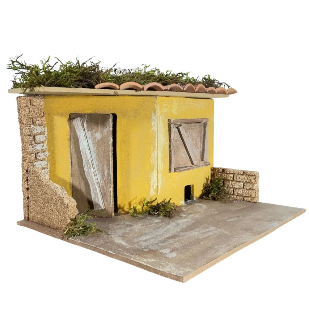 Wooden and Cork Tavern Setting for 10 cm Nativity Figures