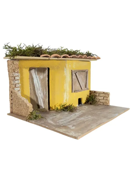 Wooden and Cork Tavern Setting for 10 cm Nativity Figures