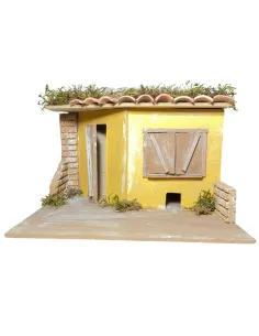Wooden and Cork Tavern Setting for 10 cm Nativity Figures 2