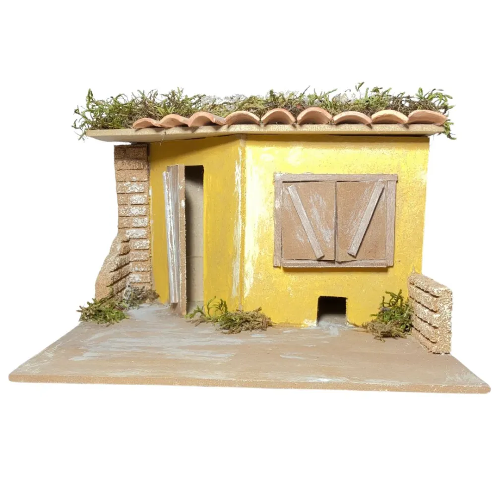 Wooden and Cork Tavern Setting for 10 cm Nativity Figures