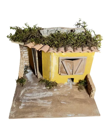 Wooden and Cork Tavern Setting for 10 cm Nativity Figures