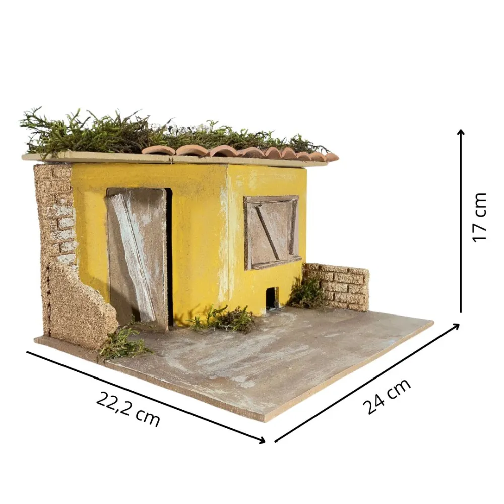 Wooden and Cork Tavern Setting for 10 cm Nativity Figures