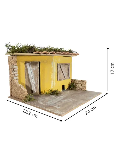 Wooden and Cork Tavern Setting for 10 cm Nativity Figures