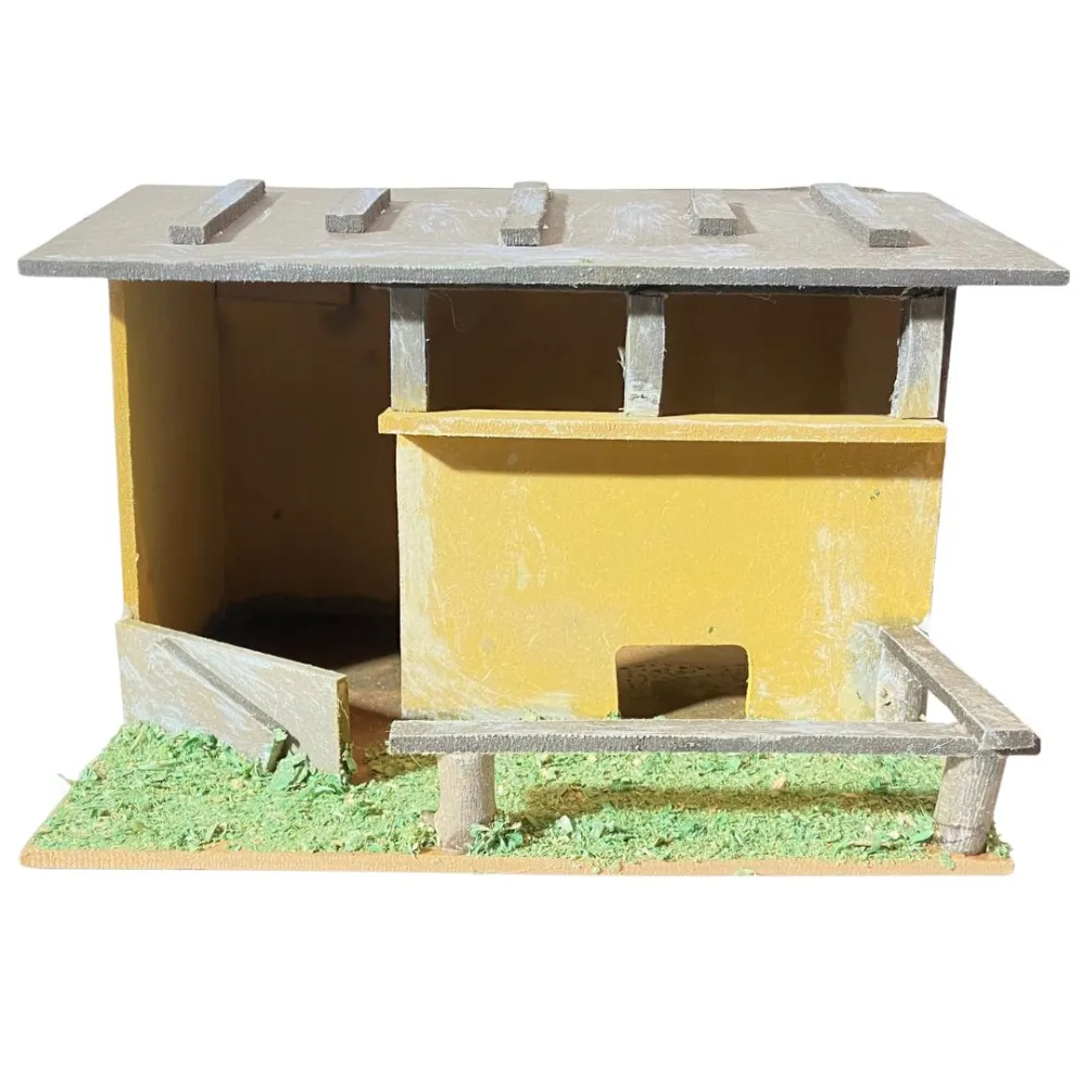 Wooden Stable Setting for 10 cm Nativity Figures