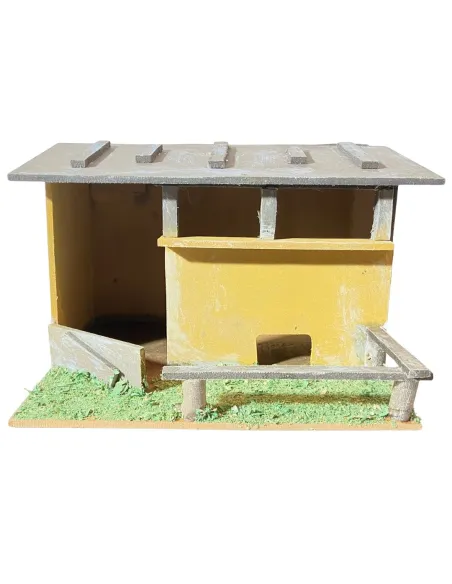 Wooden Stable Setting for 10 cm Nativity Figures