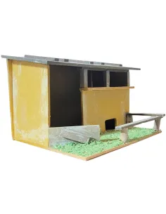 Ambientazione stalla in legno per statue da 10 cm