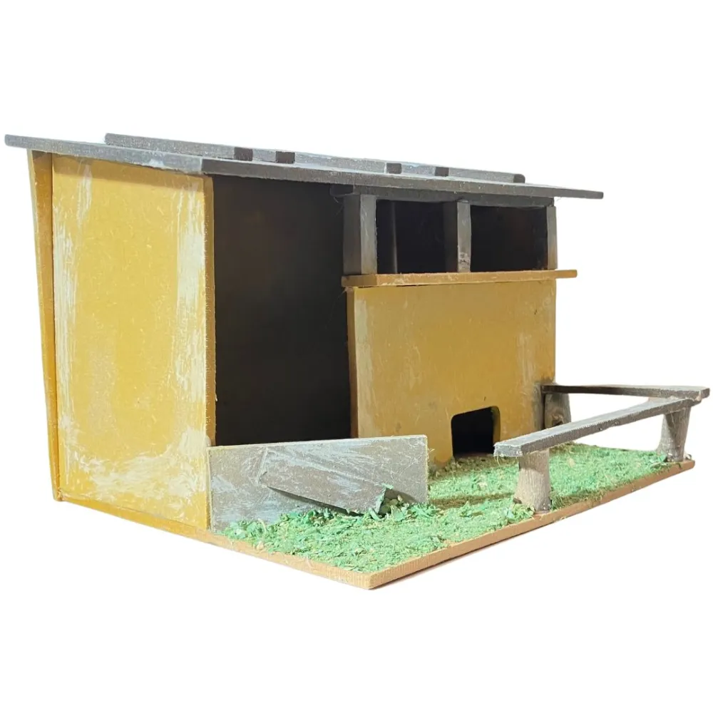 Wooden Stable Setting for 10 cm Nativity Figures