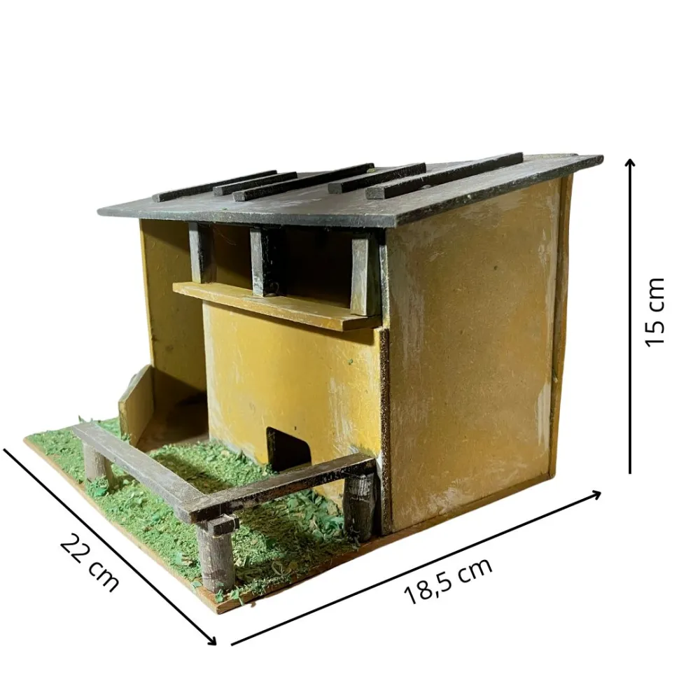 Wooden Stable Setting for 10 cm Nativity Figures