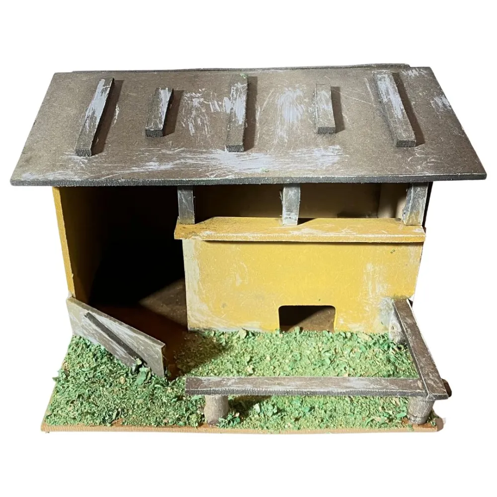Wooden Stable Setting for 10 cm Nativity Figures