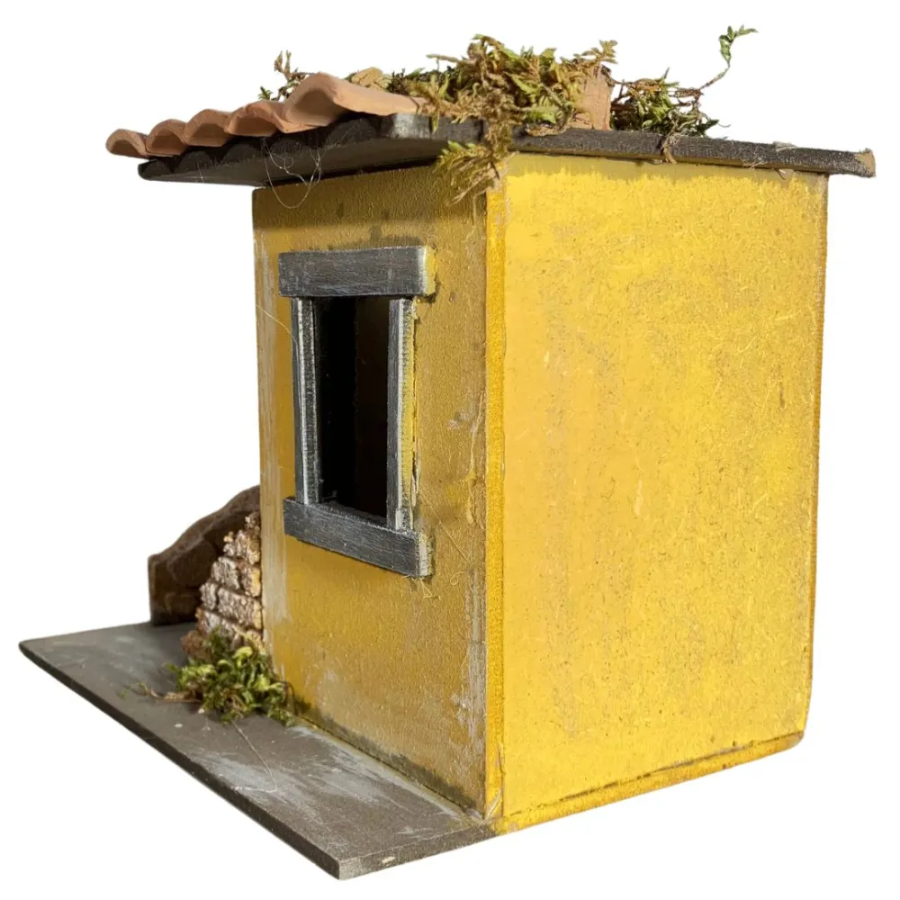 Wooden and Cork House for 10 cm Nativity Figures