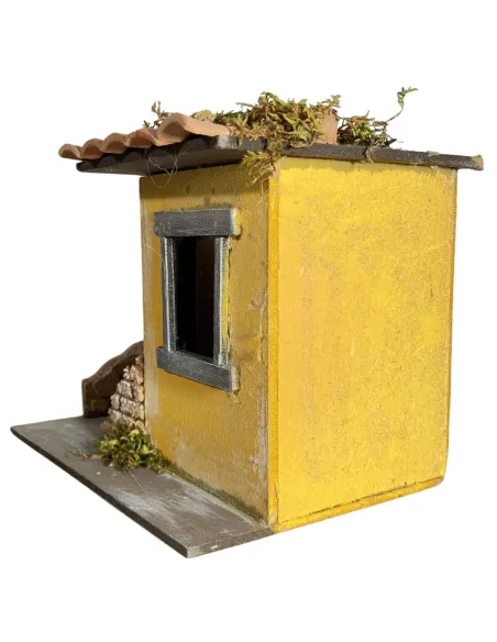 Wooden and Cork House for 10 cm Nativity Figures