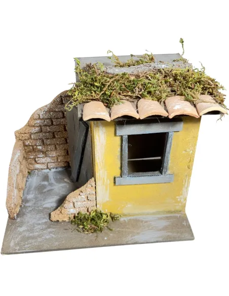 Wooden and Cork House for 10 cm Nativity Figures