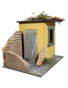 Wooden and Cork House for 10 cm Nativity Figures