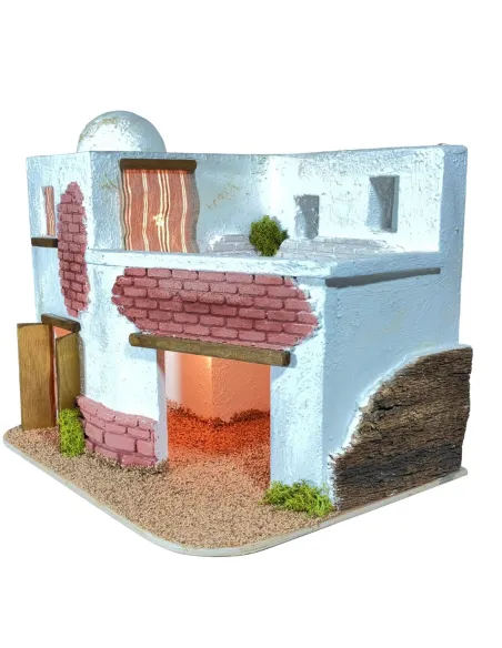 Ambientazione palestinese con luci per statue da 8-10 cm