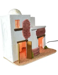 Ambientazione palestinese con luci per statue da 8-10 cm